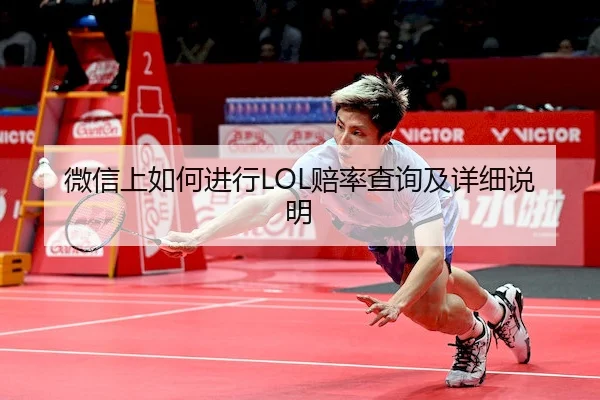 微信上如何进行LOL赔率查询及详细说明（Wanplus Esports）